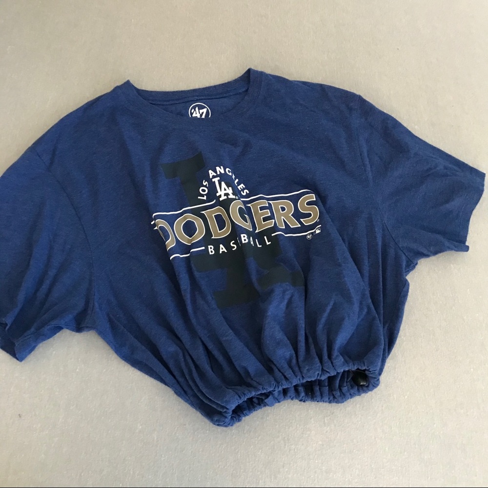 Los Angeles Dodgers drawstring crop tee